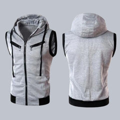 Pack of 2 front Zipper Sleeveless Hoodies