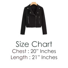 Cross Zipper Fleece Coat - Black