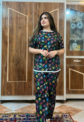 COLORPOP NOIR PRINTED SHIRT AND TROUSER