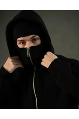 Balaclava Ninja Zipper Hoodie Jacket