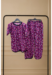 BERRY BLOOM PRINTED SHIRT AND TROUSER