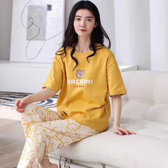 Dreams Cute Bears Printed Night Suit