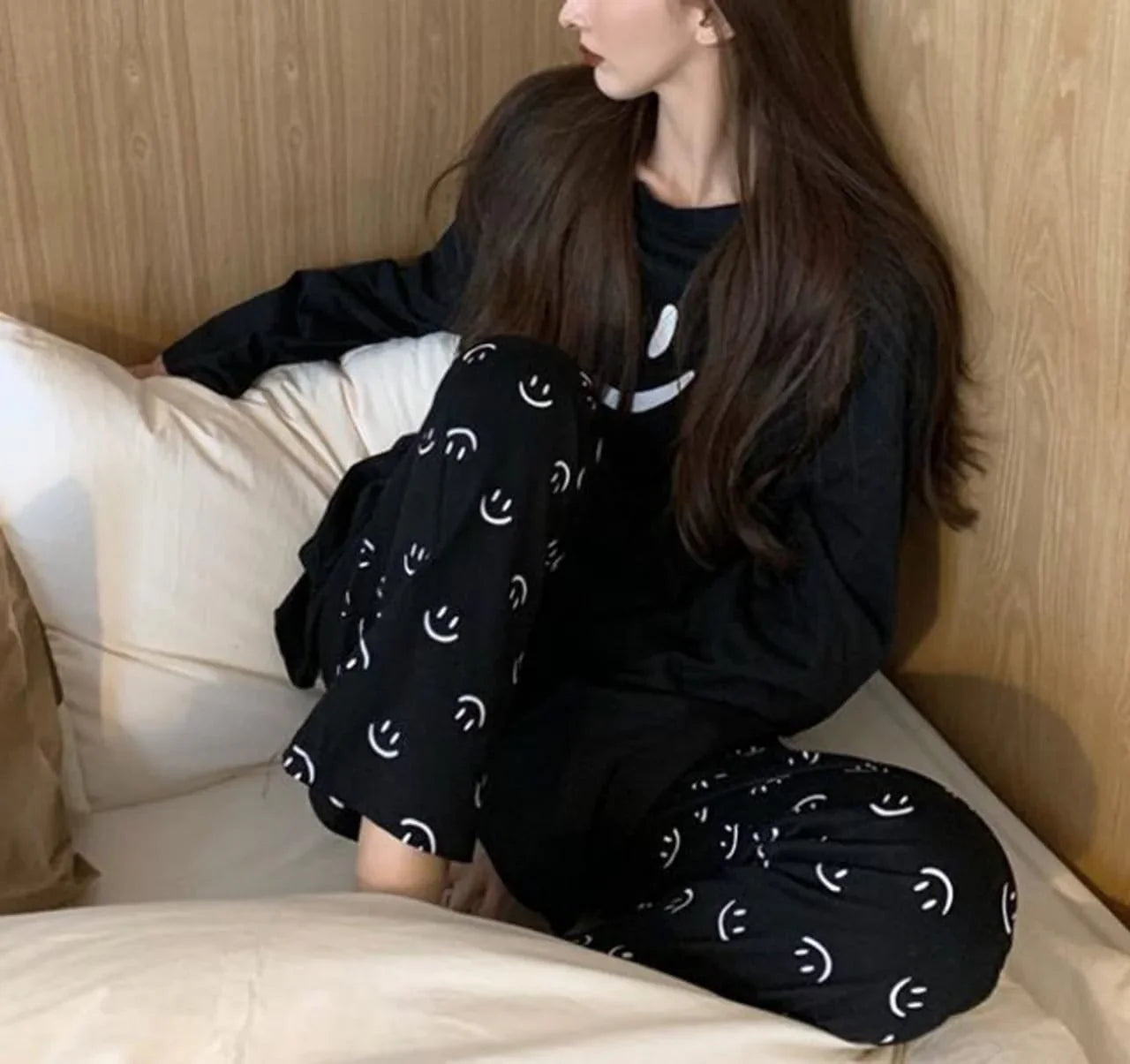 Black Smile Night Suit