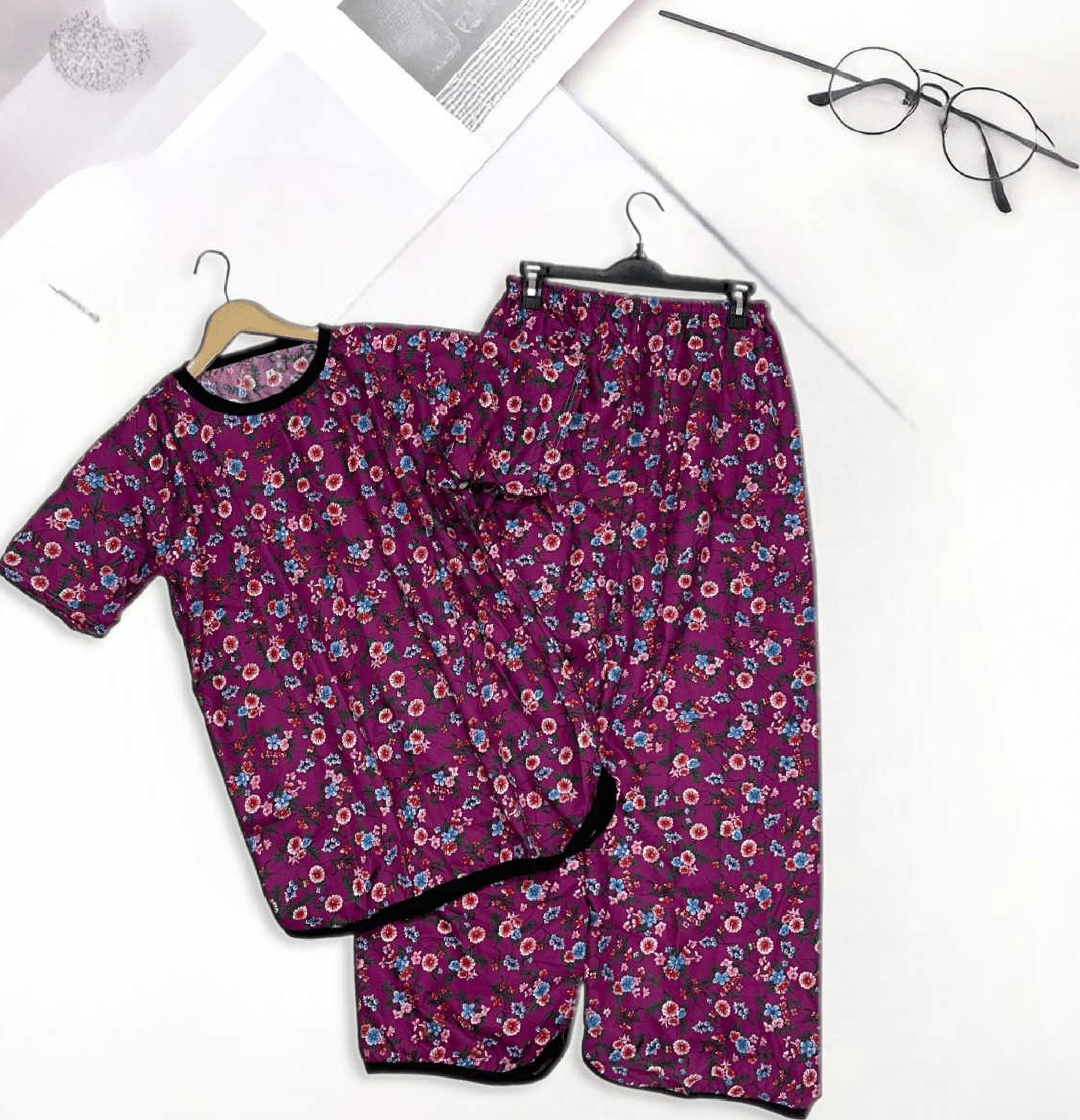 BERRY BLOOM PRINTED SHIRT AND TROUSER