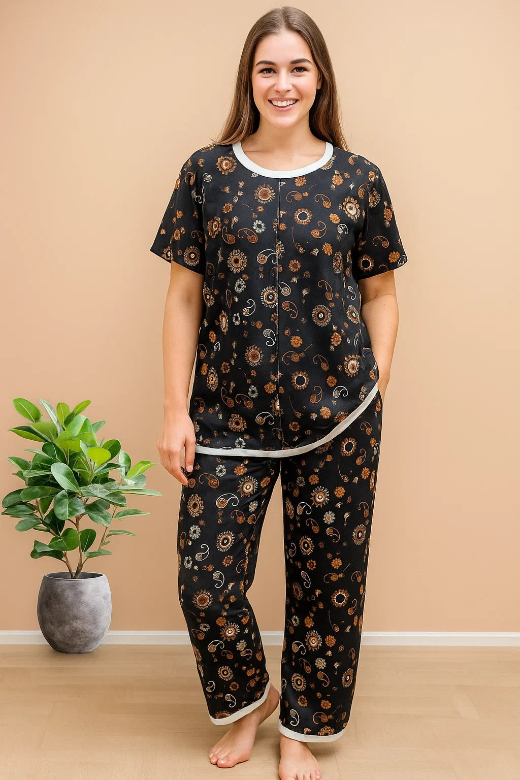 FLORAL SWIRL PRINTED SHIRT AND TROUSER