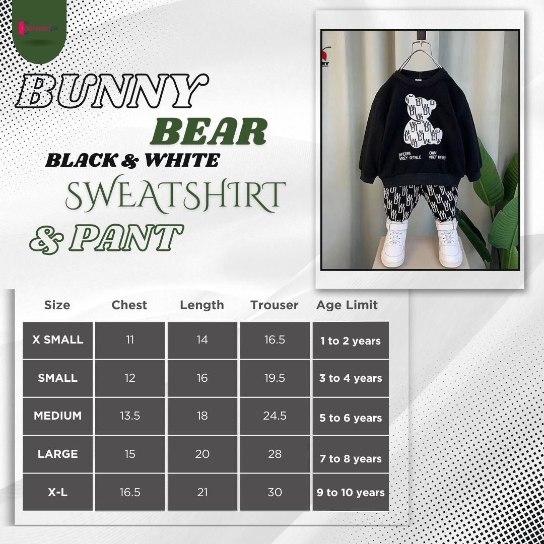 Bratty Bear Sweatshirt and Trouser for Kids
