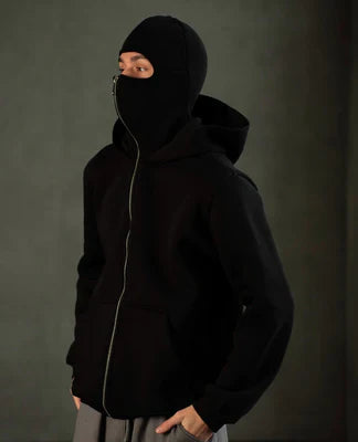 Balaclava Ninja Zipper Hoodie Jacket