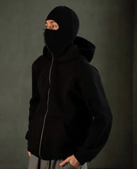 Balaclava Ninja Zipper Hoodie Jacket