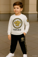 White Vers Track Suit for Kids